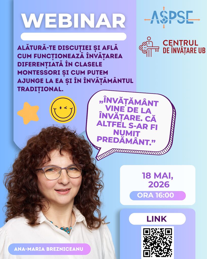 Învățământ vine de la învățare